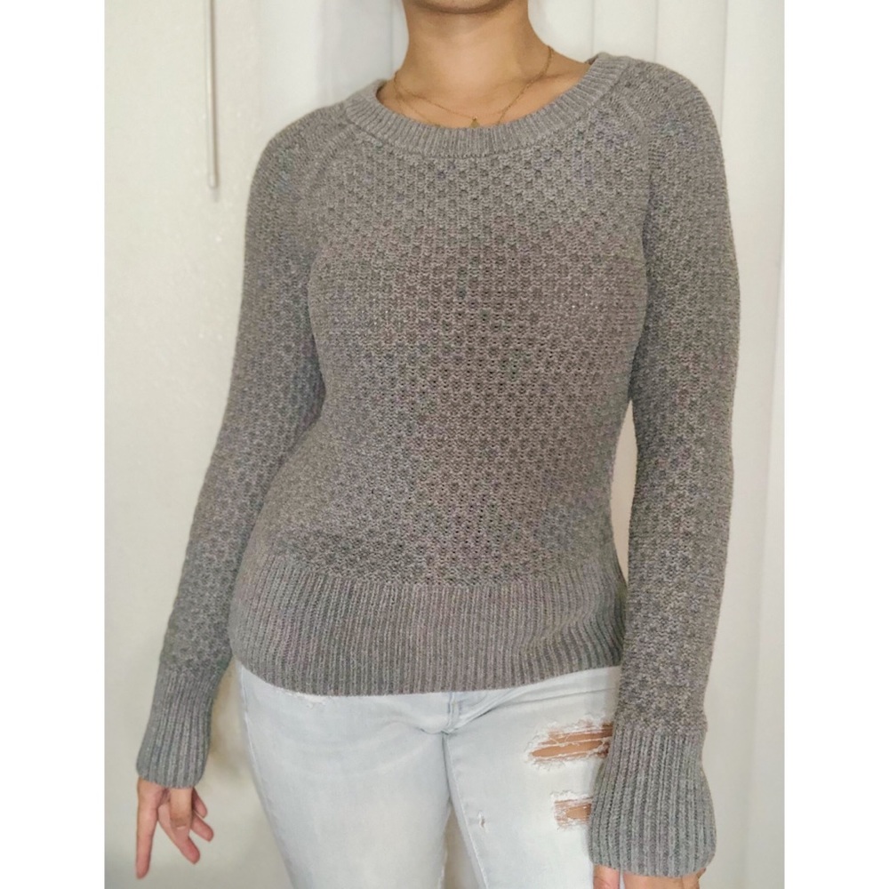 Gray Thick Knit Sweater